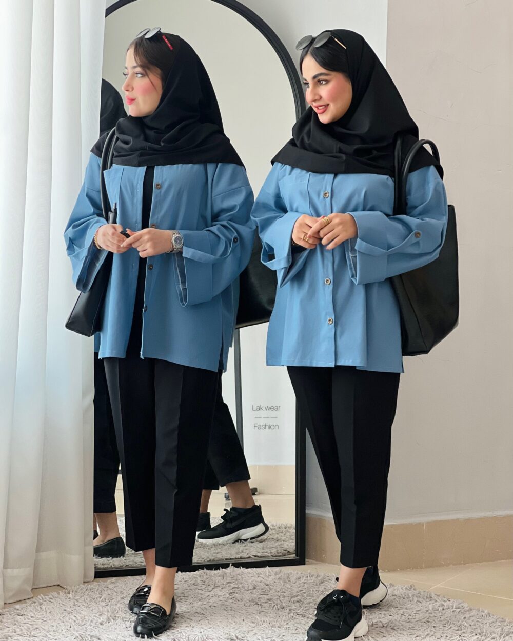مانتو جین کاغذی💙 - Image 3