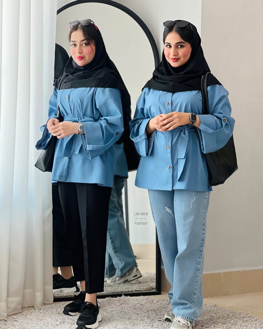 مانتو جین کاغذی💙 - Image 2