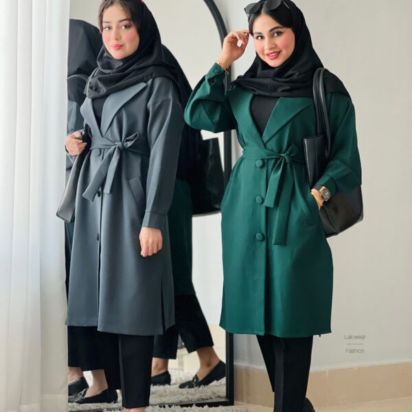 مانتو یقه انگلیسی ساو💚🩶