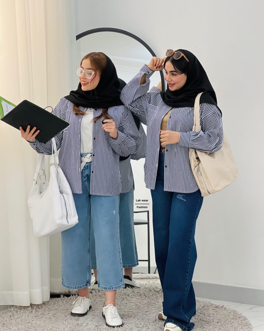 شومیز راه راه بیسیک - Image 2