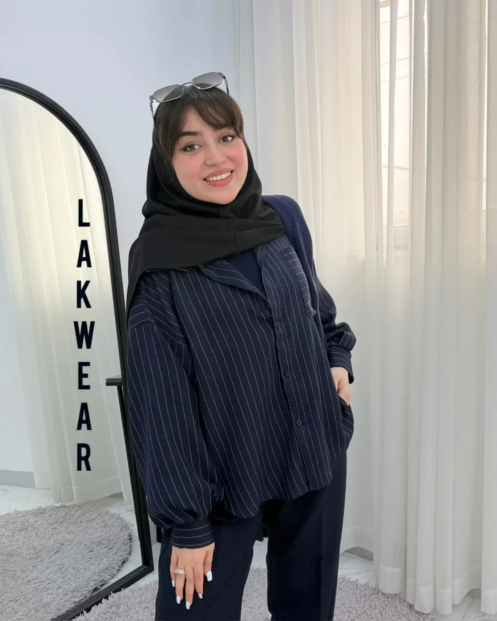 شومیز دنزی سورمه ای💙   Image 6